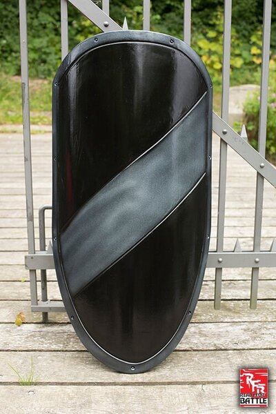 LARP rycerz tarcza czarny / srebrny - Celtic Webmerchant