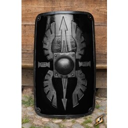 LARP scutum romain, noir - Celtic Webmerchant