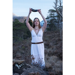 Göttinnenkleid Athene, weiß - Celtic Webmerchant