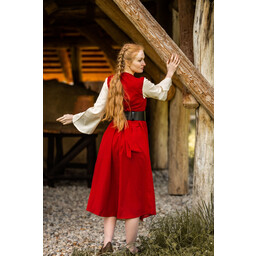 Dress Belle, red-cream - Celtic Webmerchant