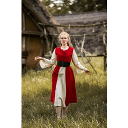 Dress Belle, red-cream - Celtic Webmerchant