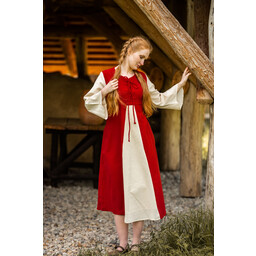 Dress Belle, red-cream - Celtic Webmerchant