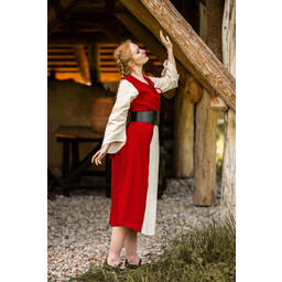 Kleid Belle, rot-creme - Celtic Webmerchant