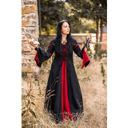 Kleid Eleanora rot-schwarz - Celtic Webmerchant