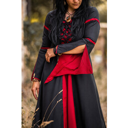 Dress Eleanora red-black - Celtic Webmerchant