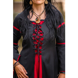 Robe Eleanora, rouge et noir - Celtic Webmerchant