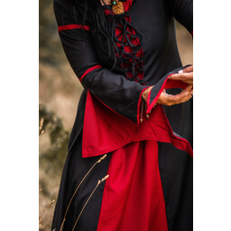 Robe Eleanora, rouge et noir - Celtic Webmerchant