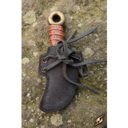 LARP Abdecker Messer mit Halter, schwarz - Celtic Webmerchant