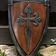 Epic Armoury acero-madera escudo LARP cometa - Celtic Webmerchant