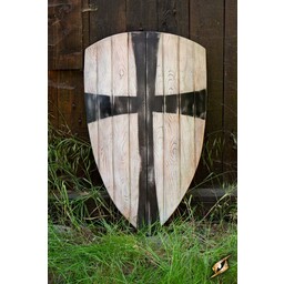 LARP kite shield black cross - Celtic Webmerchant