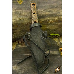 Larp kaste / stak kniv med holder, sort - Celtic Webmerchant