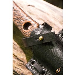 LARP throwing/thrust knife with holder, black - Celtic Webmerchant