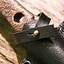 LARP kasta / tryck kniv med hållare, svart - Celtic Webmerchant