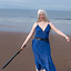 Robe Déesse Athéna, bleu royal - Celtic Webmerchant