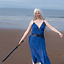 Vestido Diosa Atenea, azul real - Celtic Webmerchant