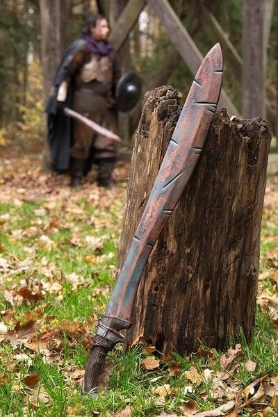 LARP sword Falcata Battleworn 85 cm - Celtic Webmerchant