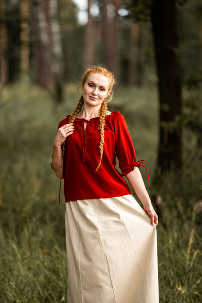 Blouse Julia rood - Celtic Webmerchant