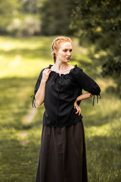 Camicetta Julia nera - Celtic Webmerchant