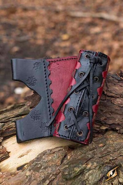 LARP zwaardhouder Imperial, rot-schwarz - Celtic Webmerchant