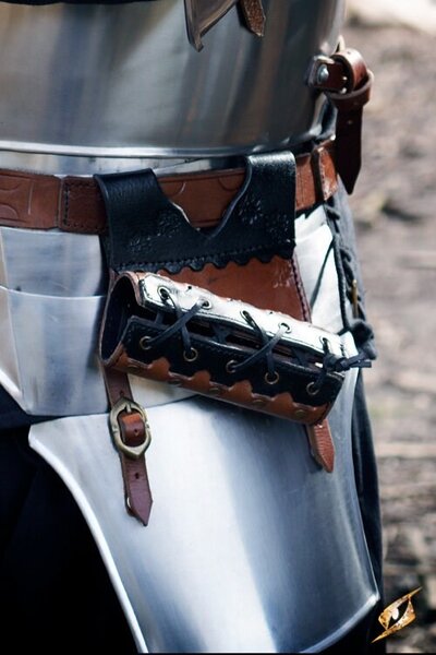 LARP zwaardhouder Imperial, svartbrun - Celtic Webmerchant