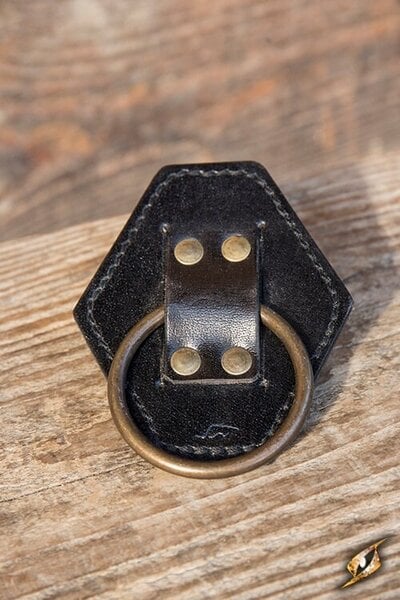 LARP sværdholder med ring, sort - Celtic Webmerchant