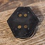 LARP zwaardhouder met ring, zwart - Celtic Webmerchant