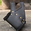 Porta spada LARP con pelliccia, nero - Celtic Webmerchant