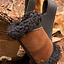 LARP sword holder with fur, black-brown - Celtic Webmerchant