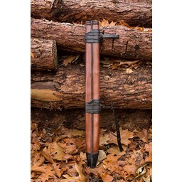 LARP sword scabbard, L, right-handed, brown - Celtic Webmerchant