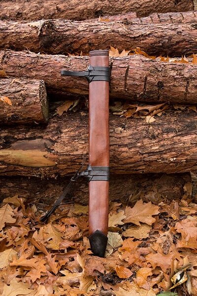 LARP sword scabbard, M, højrehåndet, brun - Celtic Webmerchant