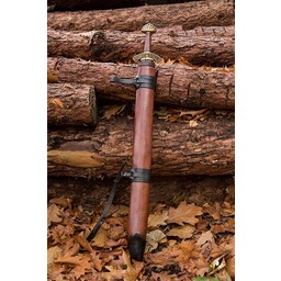 LARP sword scabbard, M, right-handed, brown - Celtic Webmerchant