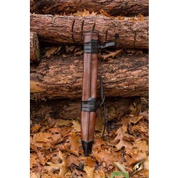 LARP sword scabbard, M, right-handed, brown - Celtic Webmerchant