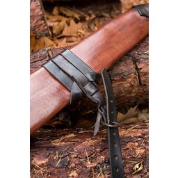 LARP sword scabbard, M, højrehåndet, brun - Celtic Webmerchant