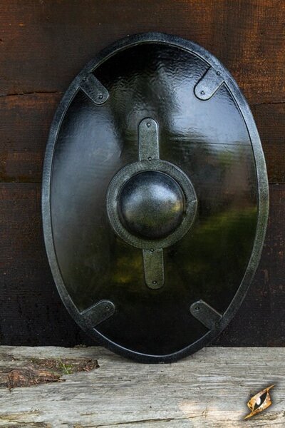 LARP black auxiliae shield - Celtic Webmerchant