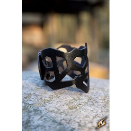 Pulsera de filigrana, cuero marrón - Celtic Webmerchant