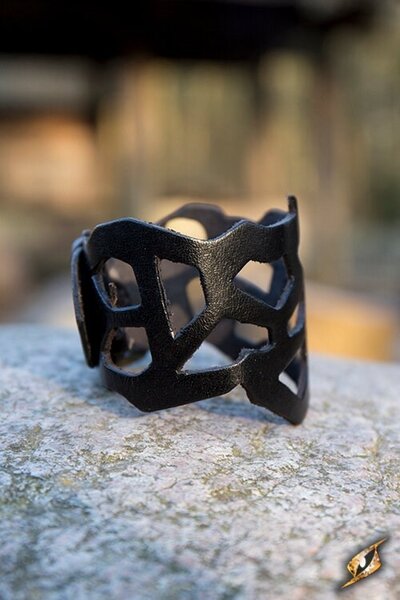Filigran-Armband, braunes Leder - Celtic Webmerchant