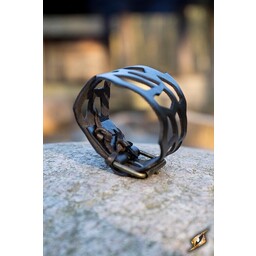Bracelet filigrané, cuir marron - Celtic Webmerchant