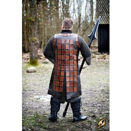 Brigandine de cuero largo, marrón - Celtic Webmerchant