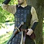 Brigandine en cuir long, noir - Celtic Webmerchant