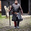 Læder brigandine lang, sort - Celtic Webmerchant