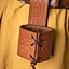 Leder Trinkhornhalter Edda, braun - Celtic Webmerchant