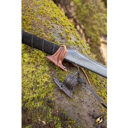 Cuero gancho funda para LARP espada, marrón - Celtic Webmerchant