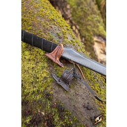 Cuero gancho funda para LARP espada, negro - Celtic Webmerchant