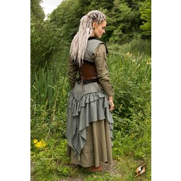 Leather corset Margot, brown - Celtic Webmerchant