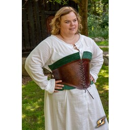 Corset en cuir Margot, vert - Celtic Webmerchant