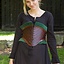 Leather corset Margot, green - Celtic Webmerchant