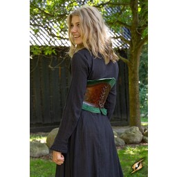 Corsetto in pelle Margot, verde - Celtic Webmerchant