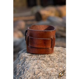 Læder manchet armbånd - Celtic Webmerchant