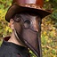 Leather mask plague doctor, brown - Celtic Webmerchant