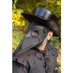 Ledermaske Pest Arzt, schwarz - Celtic Webmerchant